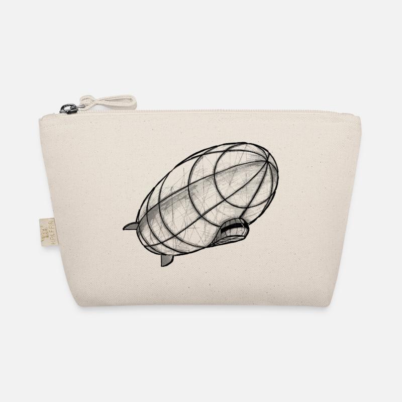 Zeppelin drawing perspective Organic Pouch