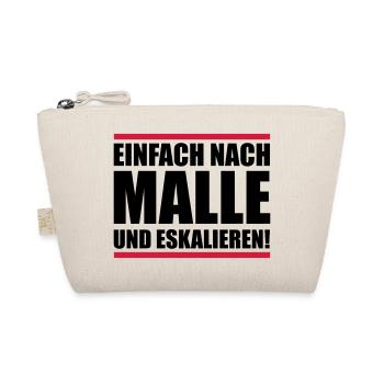 malle einfach eskalieren - Bio-Täschchen - Natur - Vorne