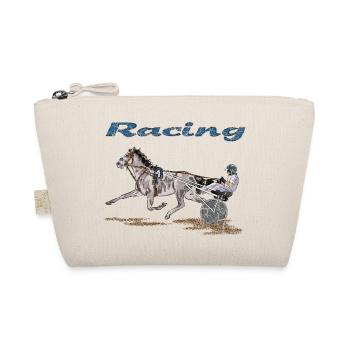 Racehorse with jockey in dynamics - Organic Pouch - nature - Front