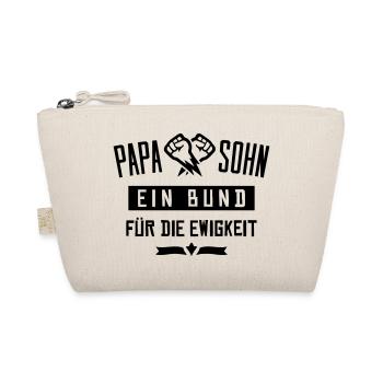 papa sohn bund ewigkeit - Bio-Täschchen - Natur - Vorne