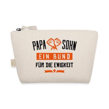 papa sohn bund ewigkeit - Bio-Täschchen - Natur - Vorne