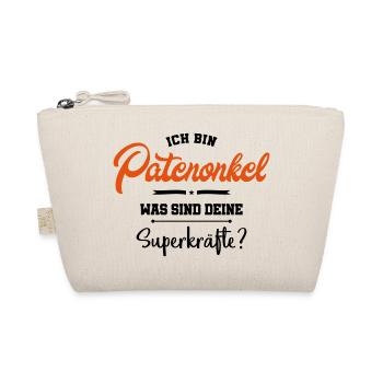 patenonkel superkraefte lustig - Bio-Täschchen - Natur - Vorne