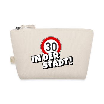 Tempo 30 in der Stadt Tempolimit - Bio-Täschchen - Natur - Vorne