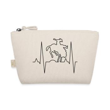 Rodeo Rider Print Design - Organic Pouch - nature - Front