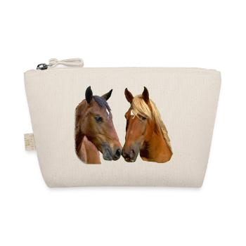Les chevaux jumeaux s’embrassent - Trousse biologique - nature - Devant