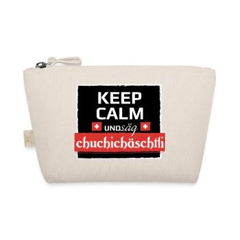 KeepCalm und Schweizerdeutsch - Bio-Täschchen - Natur - Vorne