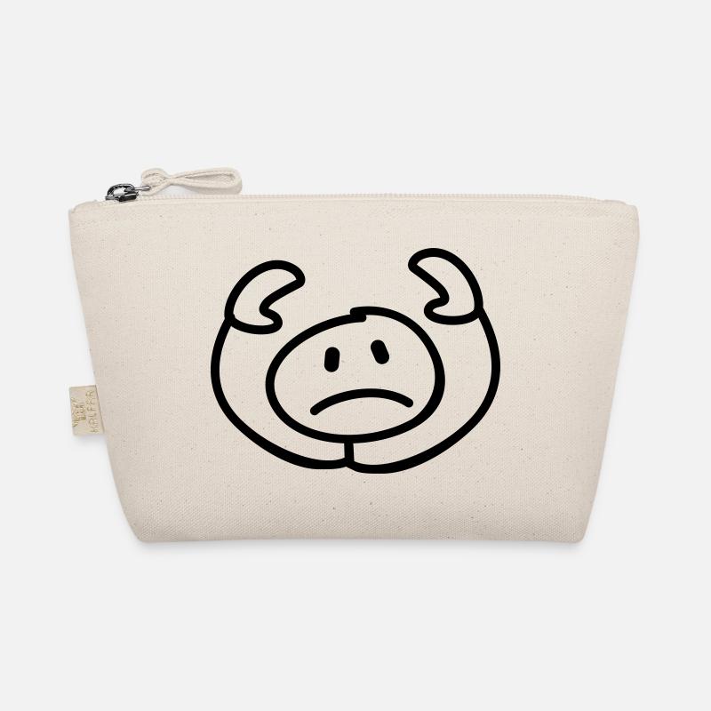 resigned stick man head Organic Pouch