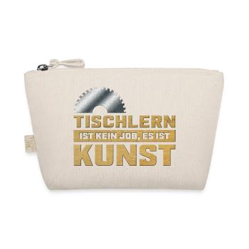 Tischlern ist Kunst Tischler Sägeblatt mit Spruch - Bio-Täschchen - Natur - Vorne