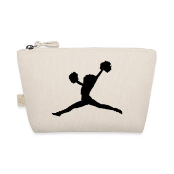 cheerleader silhouette - Bio-Täschchen - Natur - Vorne