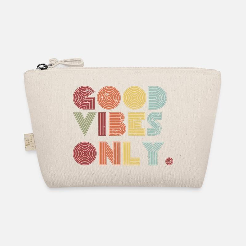 Good vibes only - glück vibes - Bio-Täschchen - Natur