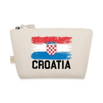 Kroatien Flagge - Bio-Täschchen - Natur - Vorne