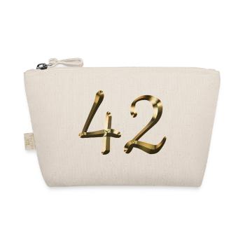 42 ans 42 ans or 42e anniversaire cadeau - Trousse biologique - nature - Devant