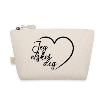 Je t'aime norvégien Jeg elsker deg - Trousse biologique - nature - Devant