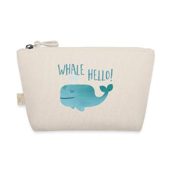 Whale Hello - Whale - Organic Pouch - nature - Front