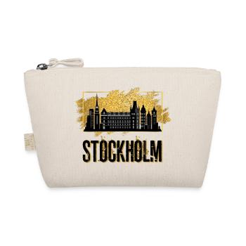 Stockholm Schweden Sweden Skyline Stadt Gold - Bio-Täschchen - Natur - Vorne
