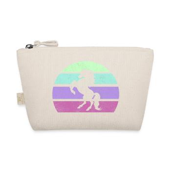 Pferd Retro - Bio-Täschchen - Natur - Vorne