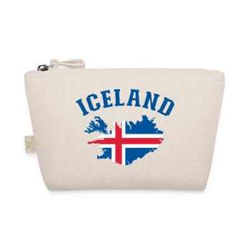 Island Flagge Landkarte - Bio-Täschchen - Natur - Vorne