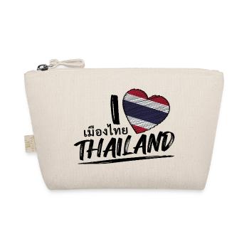 I love Thailand - Thailand characters flag - Organic Pouch - nature - Front
