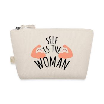 SELF IS THE WOMAN - Bio-Täschchen - Natur - Vorne