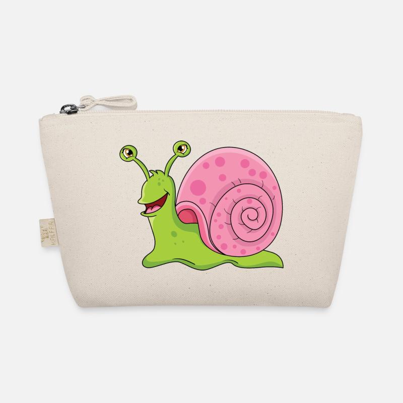 Schnecke Cartoon - Bio-Täschchen - Natur