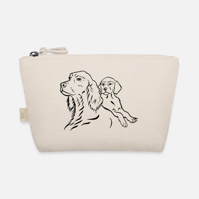 Setter chienne avec chiot Trousse biologique