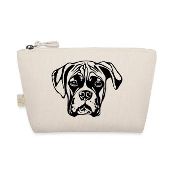 boxer WITHOUT BACKGROUND - Bio-Täschchen - Natur - Vorne