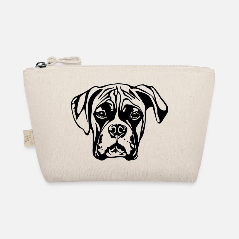 boxer WITHOUT BACKGROUND - Bio-Täschchen - Natur