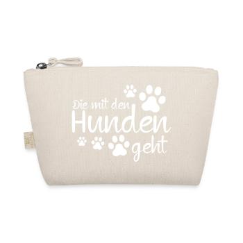 Die mit den Hunden geht - Bio-Täschchen - Natur - Vorne