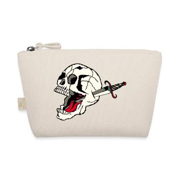 crane transperce dague tete de mort old school - Trousse biologique - nature - Devant