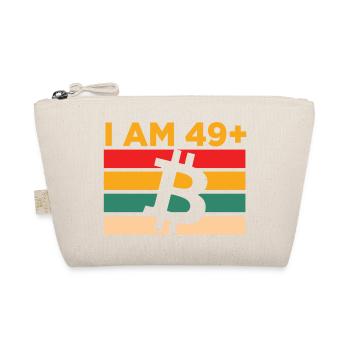 I am 49 plus, Bitcoin - Organic Pouch - nature - Front