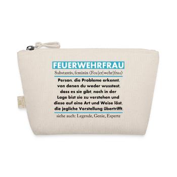 Feuerwehrfrau - Bio-Täschchen - Natur - Vorne