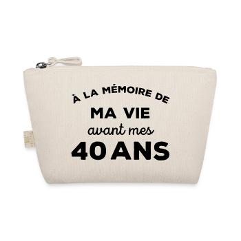 A la mémoire de ma vie avant mes 40 ans - Trousse biologique - nature - Devant
