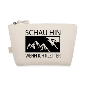 Bouldern Klettern Climbing - Bio-Täschchen - Natur - Vorne