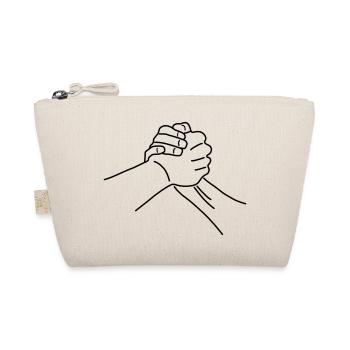 Handschlag - Bio-Täschchen - Natur - Vorne