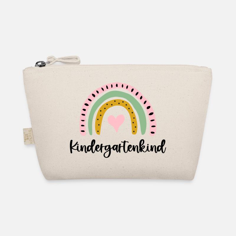 Kindergartenkind Regenbogen - Bio-Täschchen - Natur
