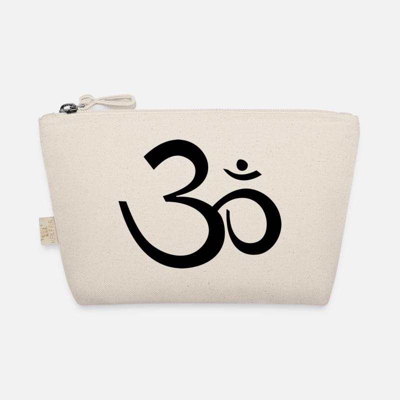 symbol ohm Yoga om - Bio-Täschchen - Natur