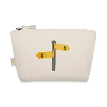 Hiking sign signpost signpost - Organic Pouch - nature - Front