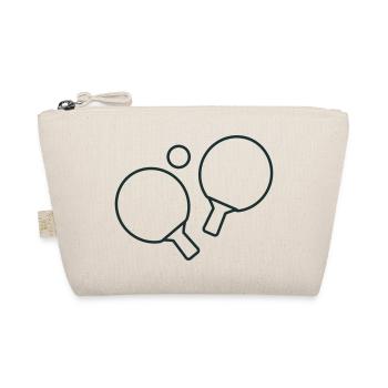 table tennis bats and tabletennis ball - Organic Pouch - nature - Front
