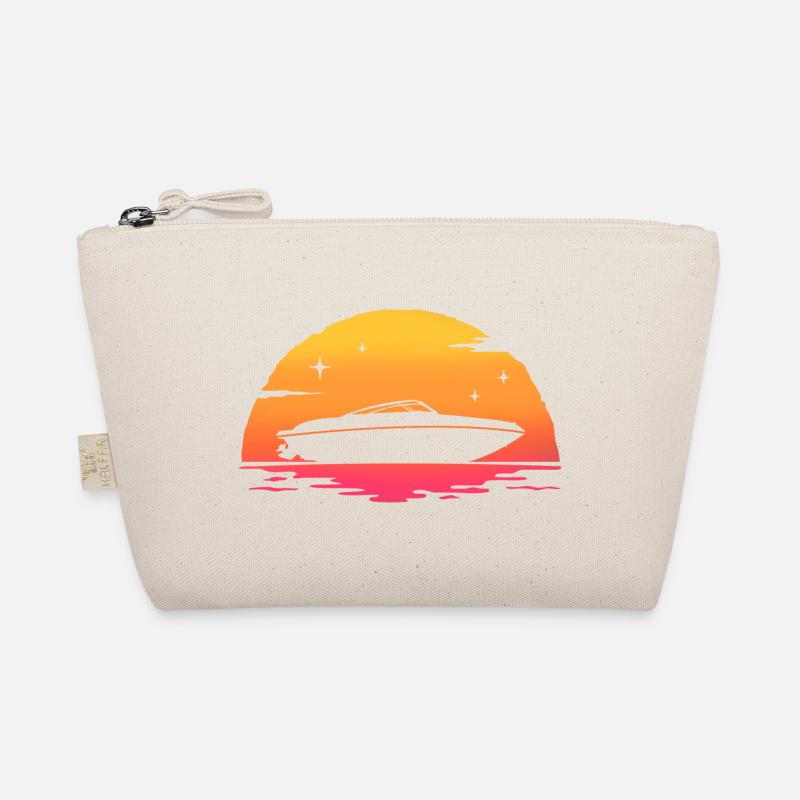 Sonnenuntergang Außenborder Motorboot Motorboot Bio-Täschchen