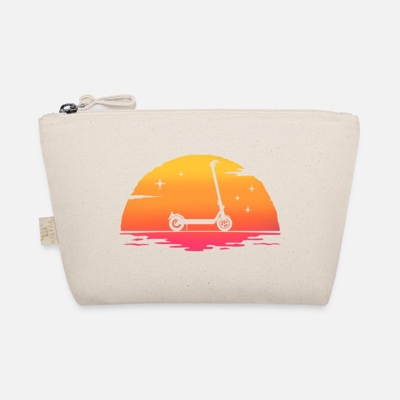 Sonnenaufgang Roller Retro Roller Roller - Bio-Täschchen - Natur