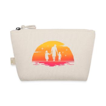 Father and daughter - father and son, father son and daughter - Organic Pouch - nature - Front