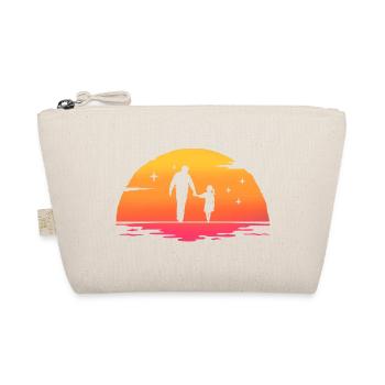 sunrise dad and daughter gift father and daughter - Organic Pouch - nature - Front