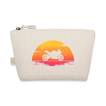 moto sportbike moto motard motorcycle t-shirt - Trousse biologique - nature - Devant