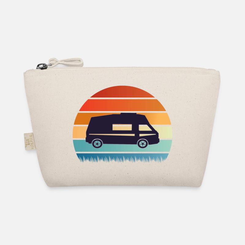 Camper Sunset Silhouette Organic Pouch