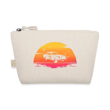 sunrise classic car retro old car - Organic Pouch - nature - Front