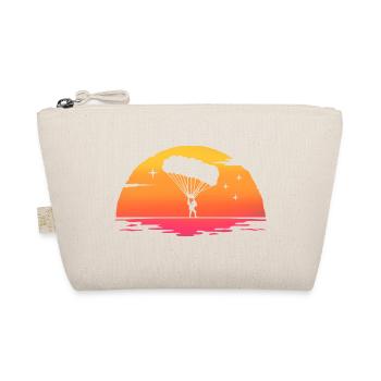 sunrise paragliding parachute t-shirt paragliding - Organic Pouch - nature - Front
