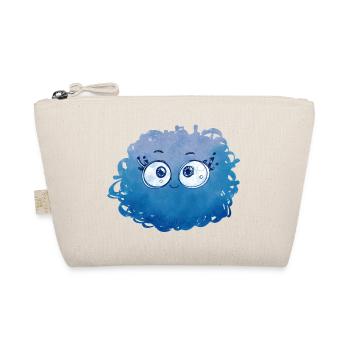 Petit Monstre pelote n°1 - bleu - Trousse biologique - nature - Devant