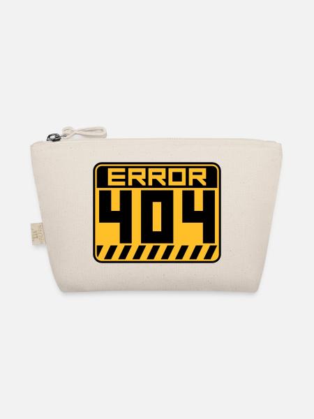 Error 404 Shield Warning - Organic Pouch - nature - Front