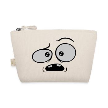 Skeptical confused comic face - Organic Pouch - nature - Front