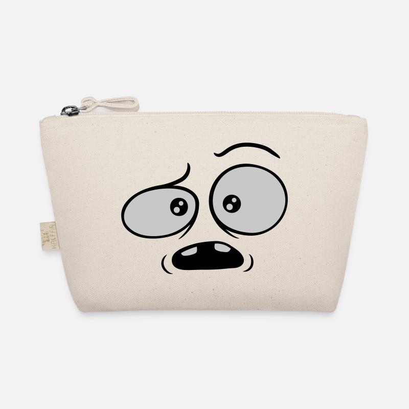 Skeptisches verwirrtes Comic Gesicht Bio-Täschchen